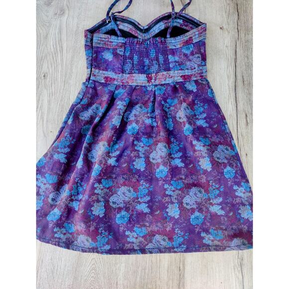 Free People Floral Bustier Tapestry Mini Dress Whimsigoth Fairycore, Festival. 6 - Picture 3 of 5